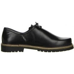 Damen Herren Haferlschuhe Trachtenschuhe Echtleder Schwarz - Schwarz -Schuh Geschäft 10238648 06