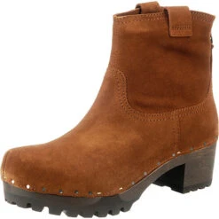 Inken Plateau-Stiefeletten - Cognac