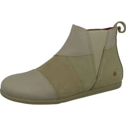 *art Damen Elegante Stiefelette Larissa Chelsea 1492 Grau Sesame Leder Ankle Boots - Grau