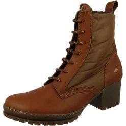 *art Damen Elegante Stiefelette Camden 1224 Grün Cuero Leder Und Textil Ankle Boots - Grün