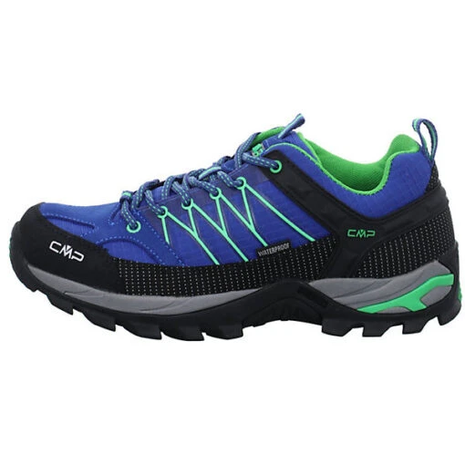 CMP Herren Outdoor Schuhe Rigel Low Outdoorschuh Wandern Trekking Leder-/Textilkombination Uni Outdoorschuhe - Blau – Bild 2