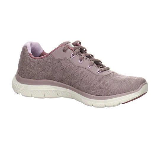 Skechers Damen Laufschuhe Fresh Move Sneaker Freizeit Sport Schuhe Synthetikkombination Gemustert Laufschuhe - Pflaume – Bild 6
