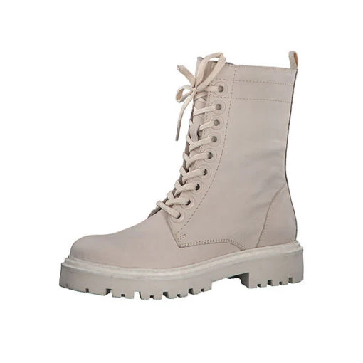 Marco Tozzi Damen Elegante Stiefelette Premio 2-25295-29 Creme 403 Cream Leder Mit MT Feel Ankle Boots - Beige – Bild 2