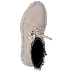 Marco Tozzi Damen Elegante Stiefelette Premio 2-25295-29 Creme 403 Cream Leder Mit MT Feel Ankle Boots - Beige -Schuh Geschäft 27072234 04