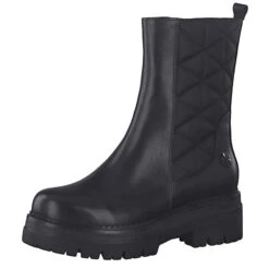Marco Tozzi Damen Elegante Stiefelette By GMK Guido Maria Kretschmar 2-86402-29 Schwarz 066 Black Nappa Leder Und Textil Ankle Boots - Schwarz