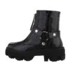 Western- & Bikerboots Reißverschluss, Blockabsatz, Nieten - Schwarz -Schuh Geschäft 29424879 01