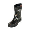 Gummistiefel Waldi Halbschaft Mit Hunde Motiv - Schwarz -Schuh Geschäft 29630010 01