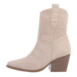 Western- & Bikerboots Reißverschluss, Blockabsatz,